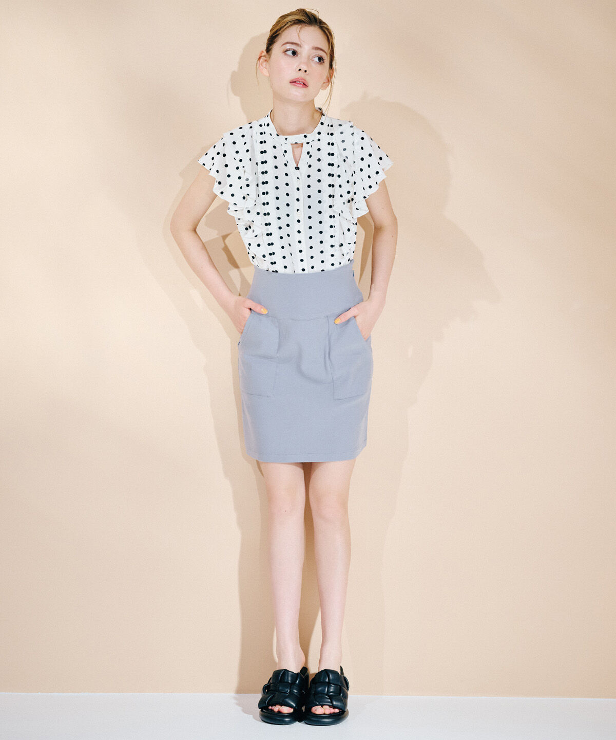 REDYAZEL「ストレッチタイトミニスカート」|タイト|