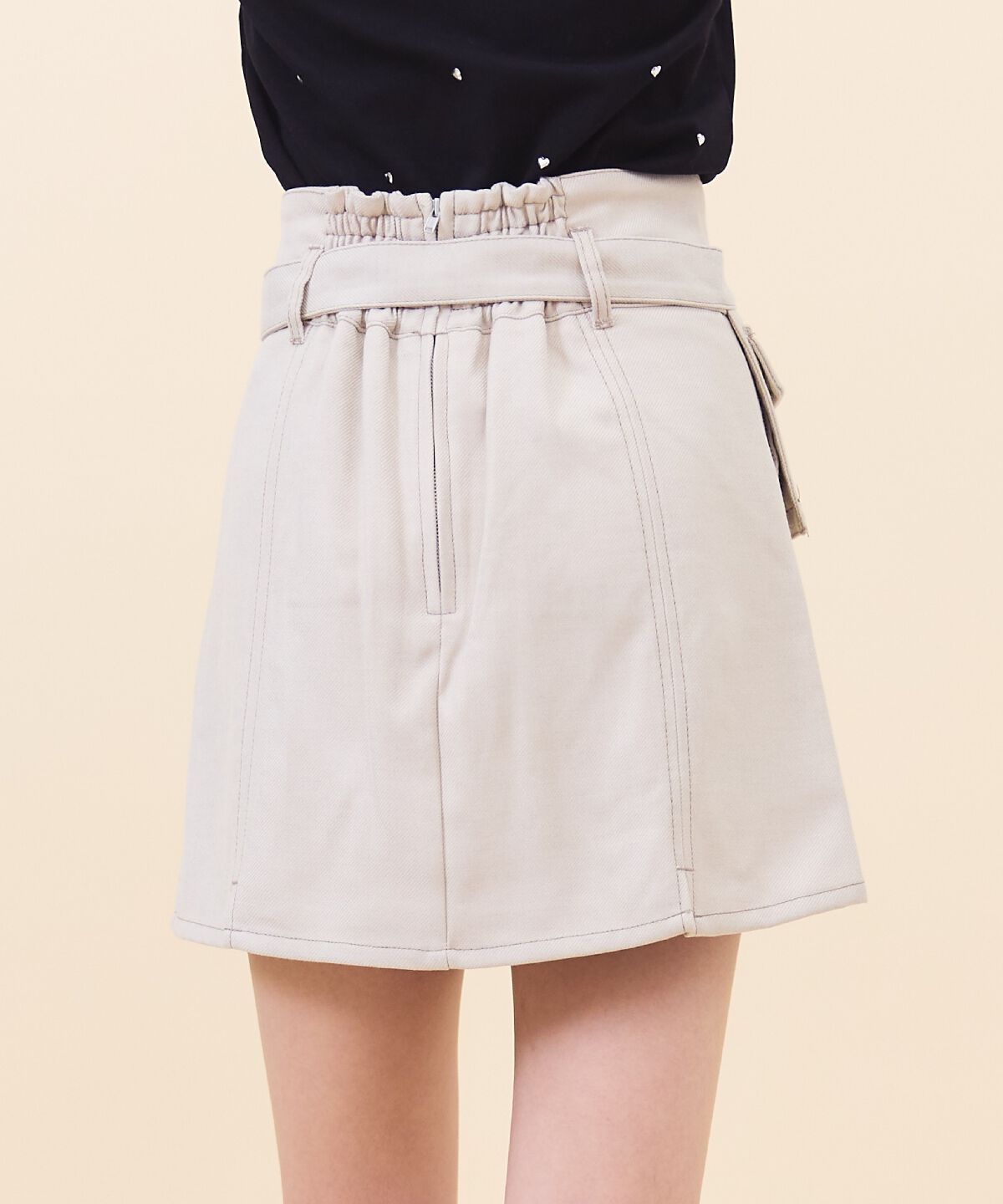 REDYAZEL「ポケットベルトミニスカート」|台形|