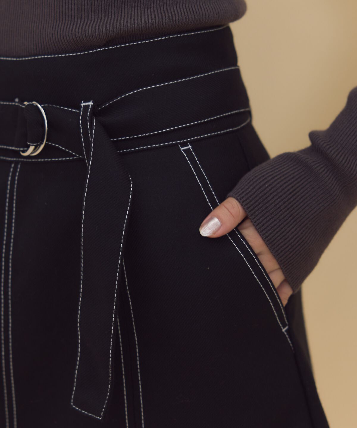 REDYAZEL「ポケットベルトミニスカート」|台形|