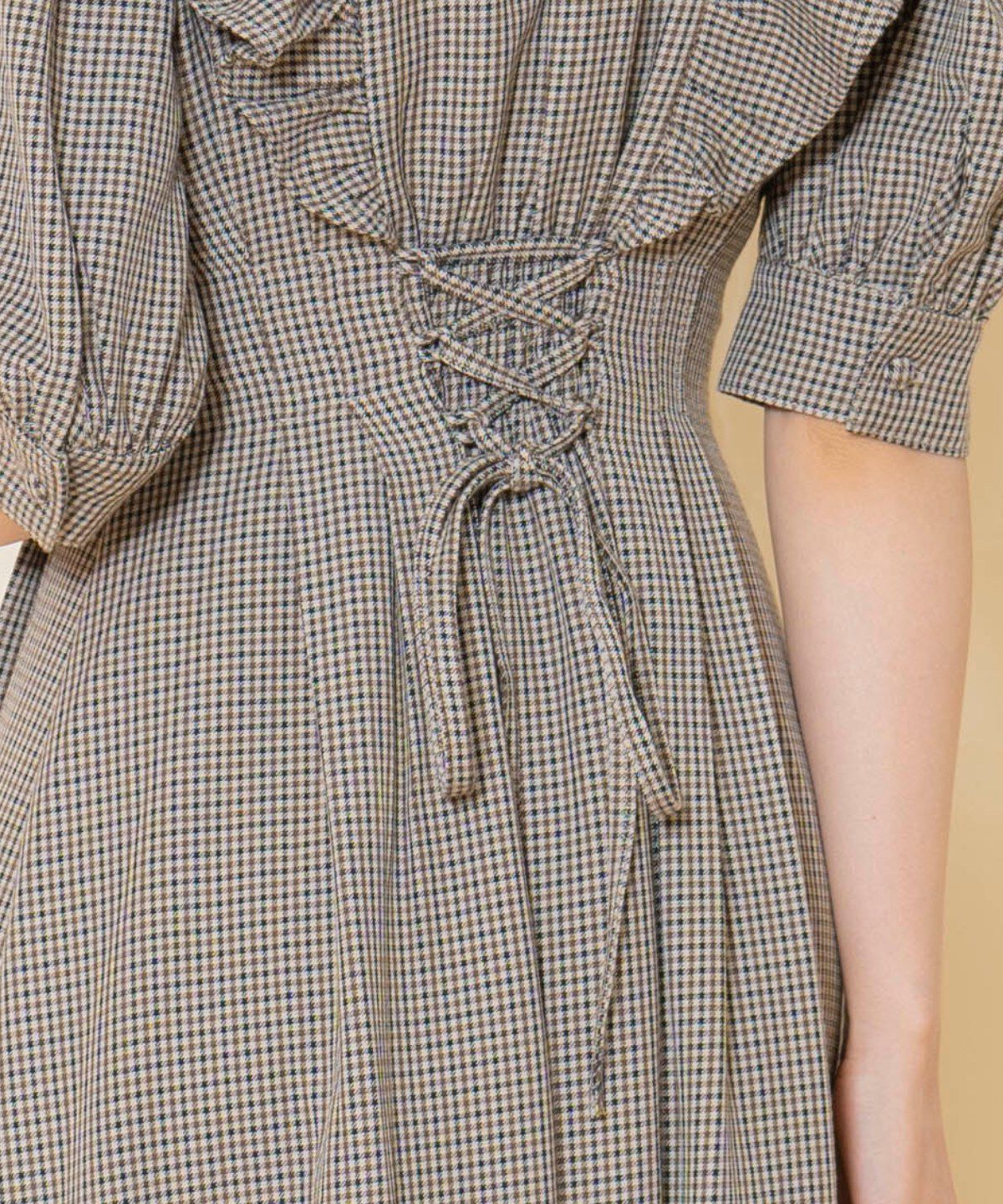 WILLSELECTION「タックウエストフリルシャツワンピース」|ワンピース|