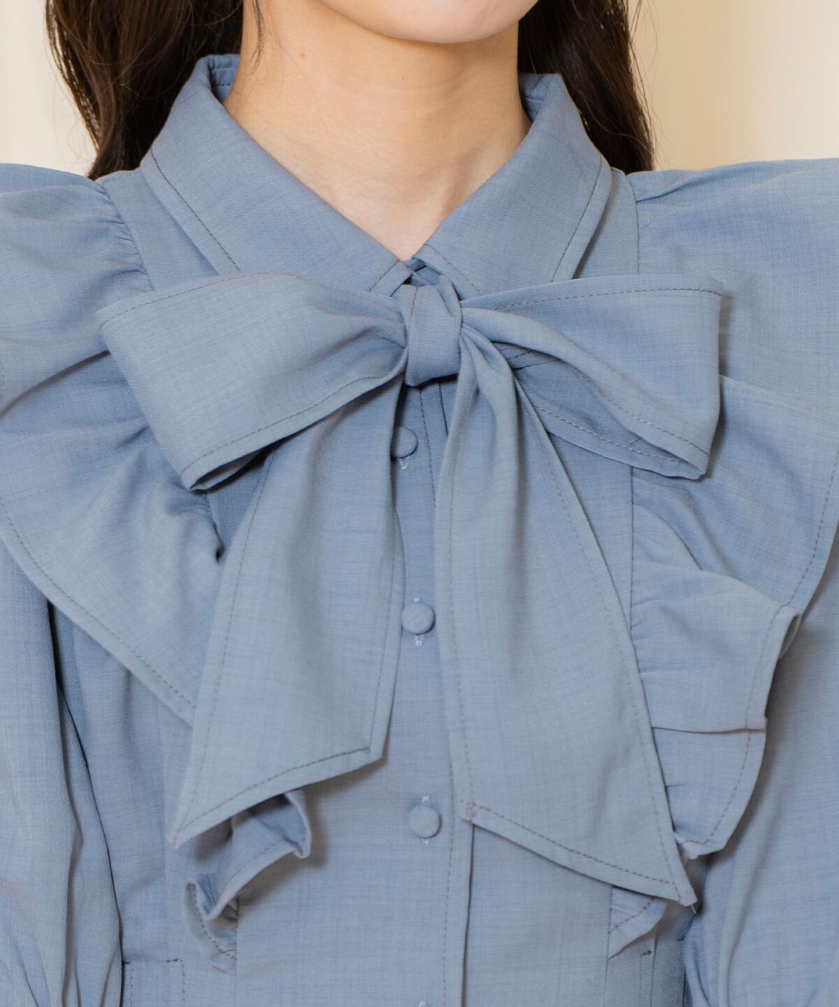 WILLSELECTION「タックウエストフリルシャツワンピース」|ワンピース|