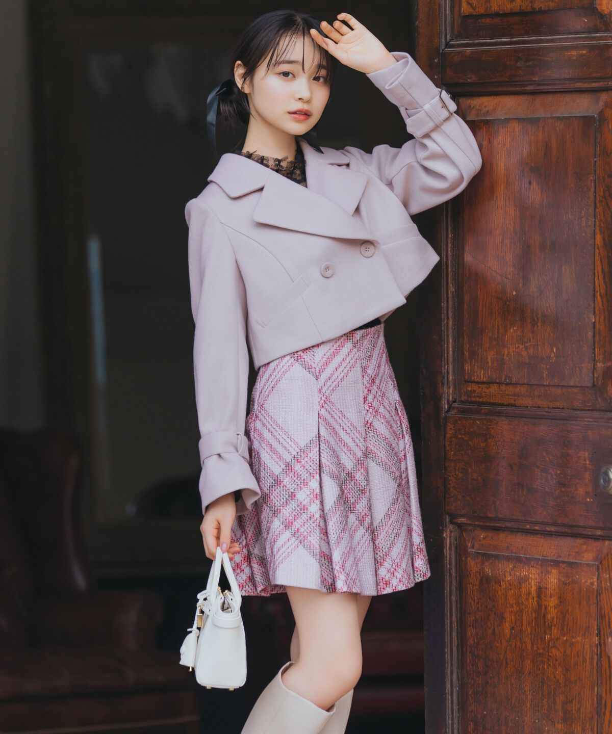 WILLSELECTION「カットメルトンジャケット」|その他|ピンク