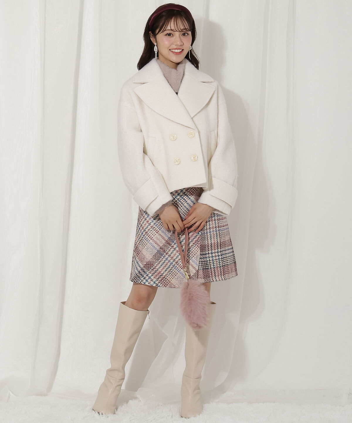 WILLSELECTION「Wボタンシャギーショートコート」|その他|