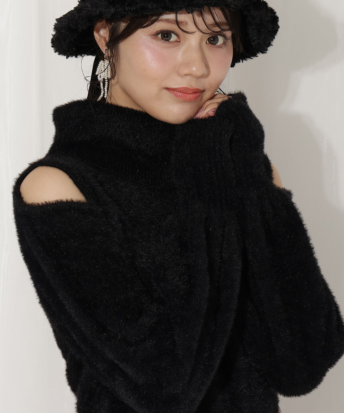 WILLSELECTION「ショルダースリットオフタートルフェザーニット」|ニット・セーター|