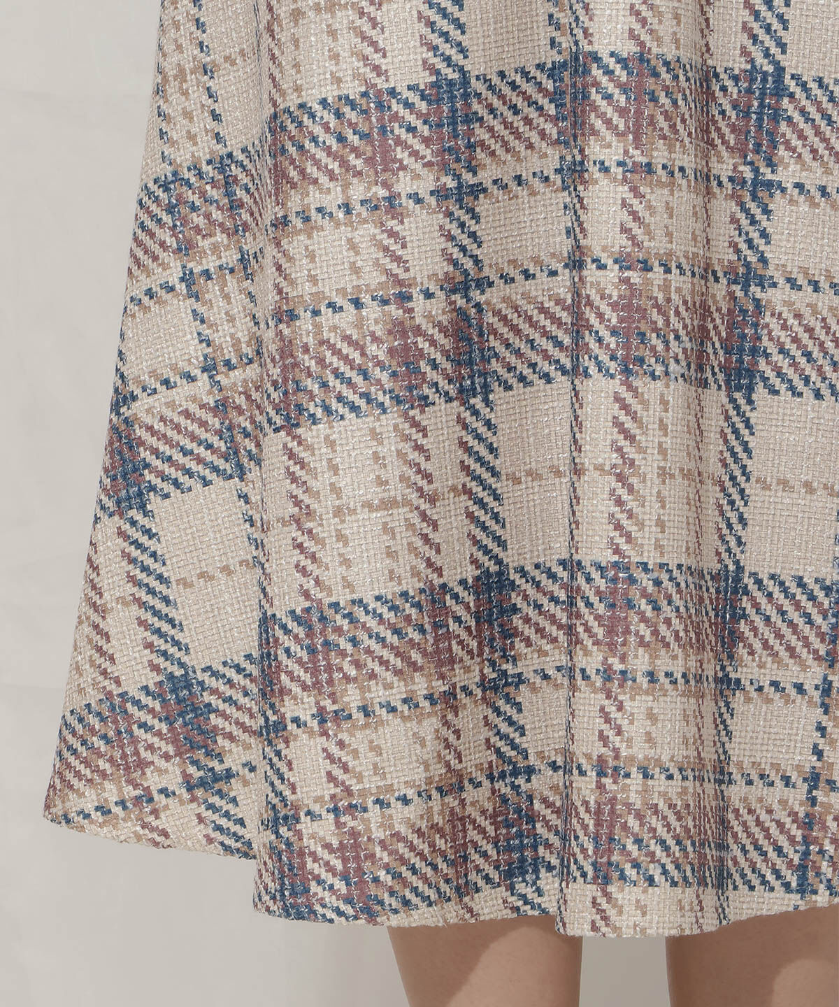 WILLSELECTION「オリジナルチェックスカート」|フレア|