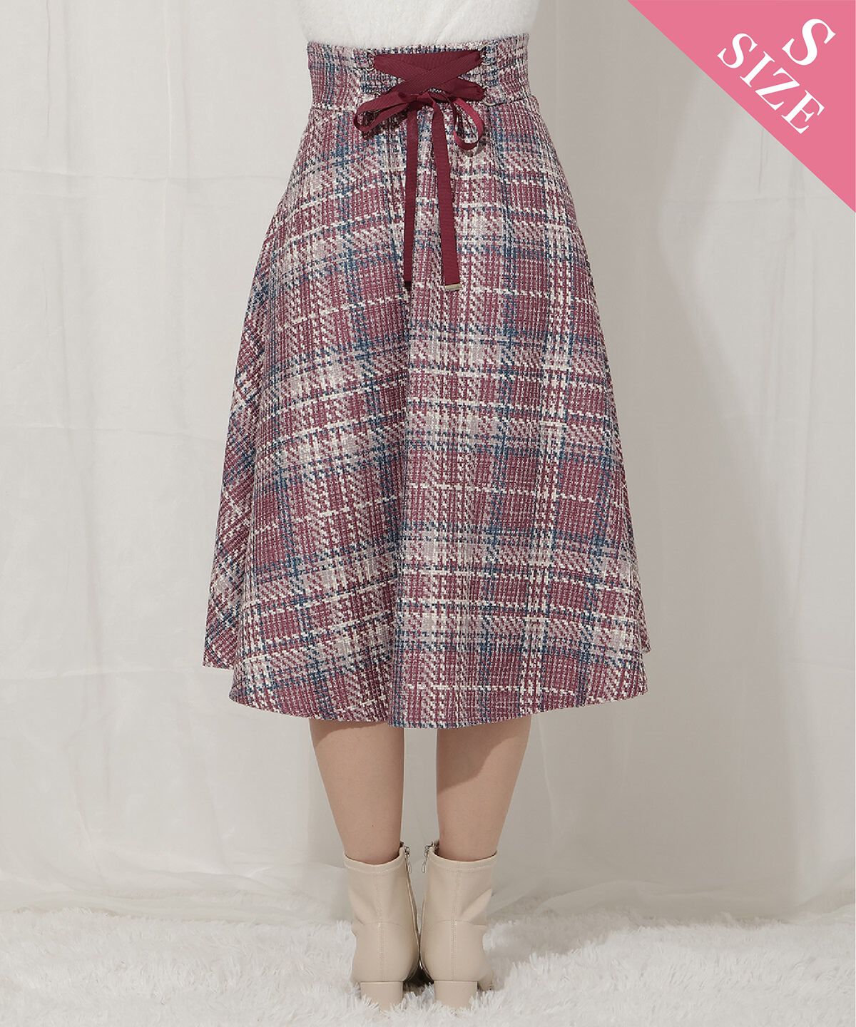 WILLSELECTION「オリジナルチェックスカート」|フレア|