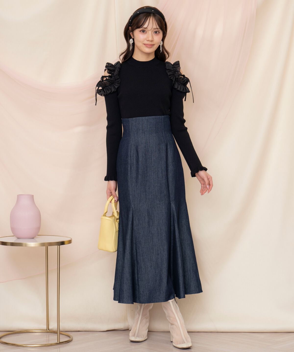 WILLSELECTION「ハイウエストマーメイドスカート」|フレア|