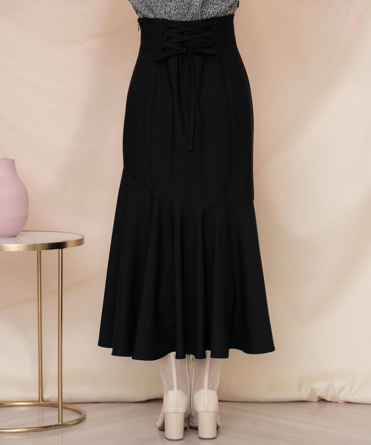 WILLSELECTION「リボンラッフルマーメイドスカート」|フレア|