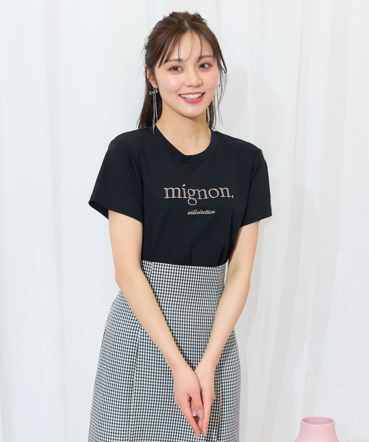 WILLSELECTION「ロゴ刺繍クルーネックTシャツ」|Tシャツ・カットソー|