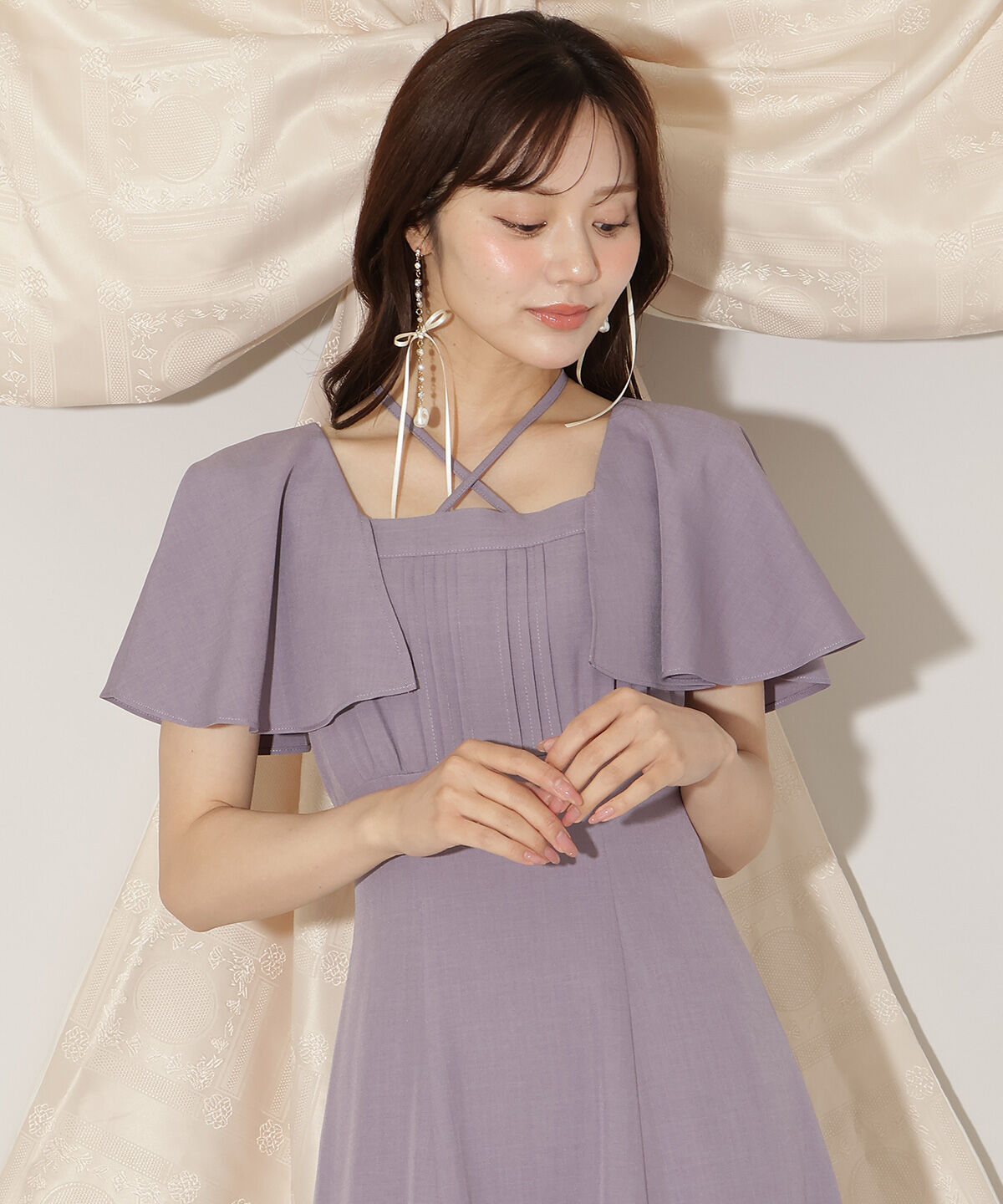 WILLSELECTION「フレアースリーブティアードワンピース」|ワンピース|