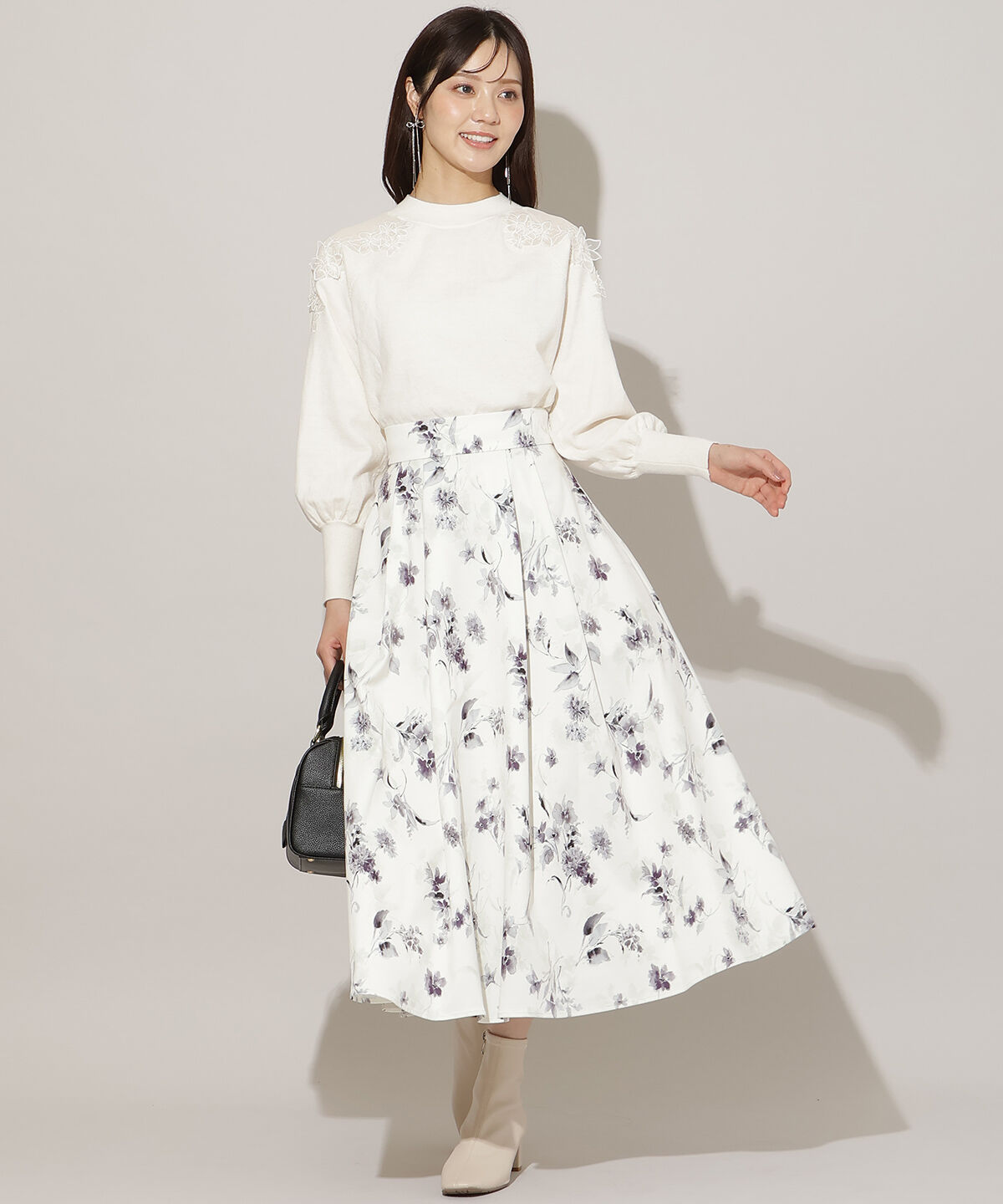 WILLSELECTION「ショルダーエンブロイダリーニット」|ニット・セーター|