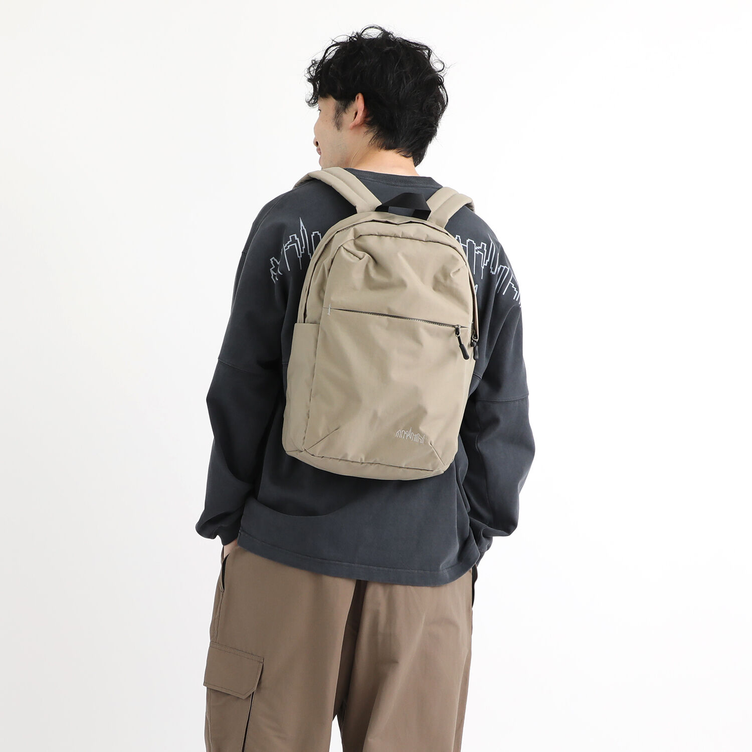 Manhattan Portage「Queensboro Backpack Back Pocket Nylon Tussah Quill」|リュック|