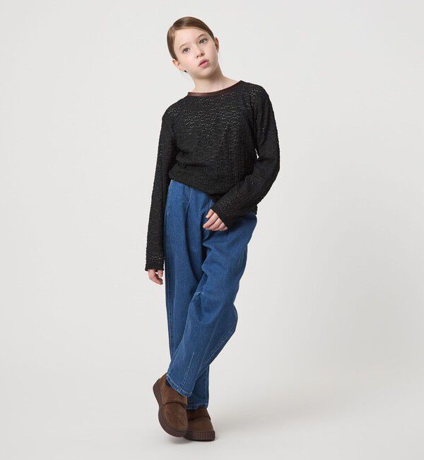 UNITED ARROWS green label relaxing「花柄 ジャガードトップス / キッズ  100cm-160cm」|Tシャツ・カットソー|