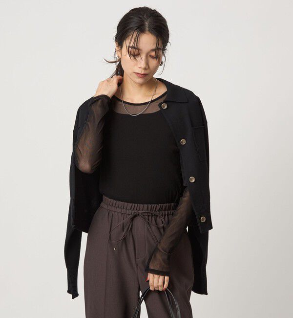 UNITED ARROWS green label relaxing「チュール クルーネック プルオーバー」|Tシャツ・カットソー|