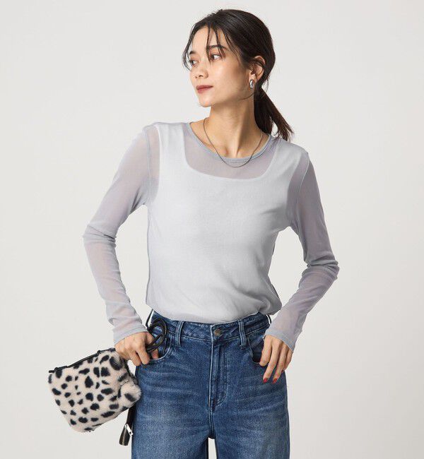 UNITED ARROWS green label relaxing「チュール クルーネック プルオーバー」|Tシャツ・カットソー|