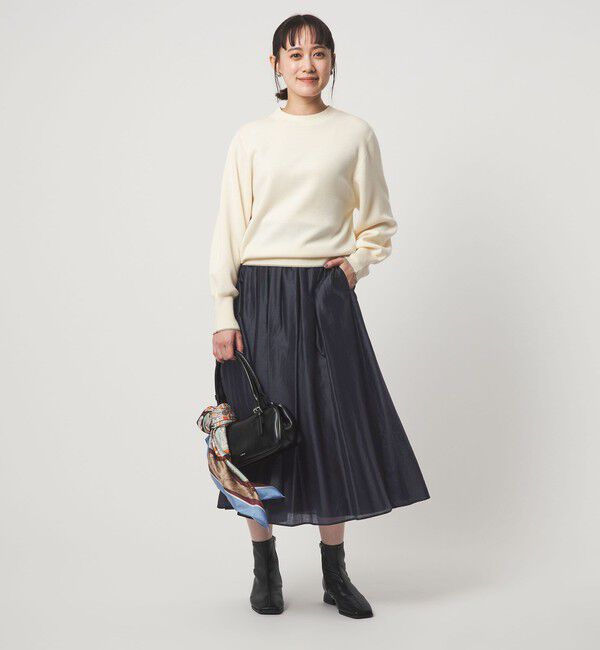 UNITED ARROWS green label relaxing「［size SHORTあり］チンツシアー ギャザー スカート」|フレア|