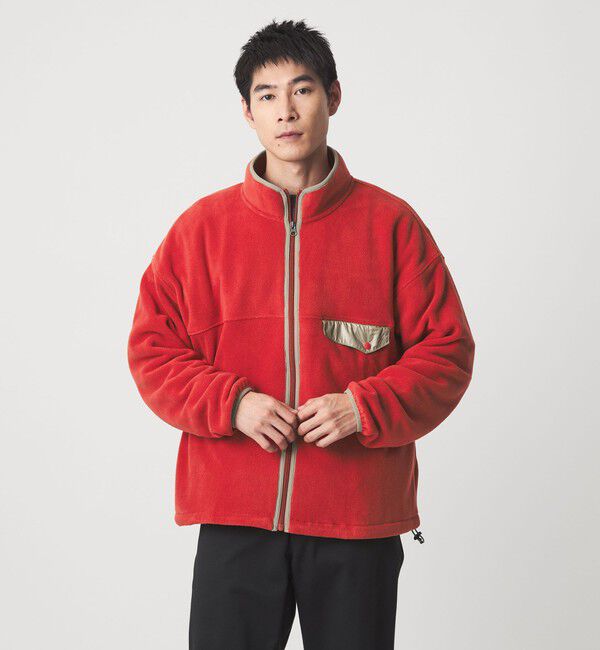 UNITED ARROWS green label relaxing「【WEB限定】＜GLR or＞バルーン フリース ジャケット」|カーディガン|RED