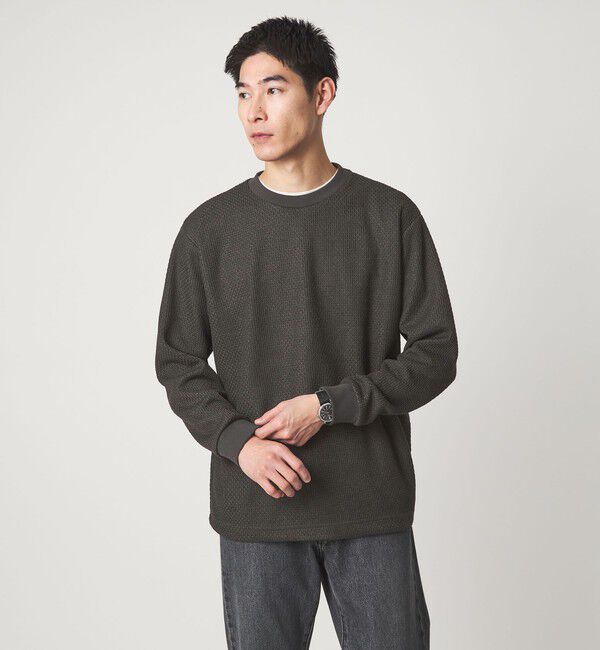 UNITED ARROWS green label relaxing「クリア ラッセル クルーネック カットソー」|Tシャツ・カットソー|DK.GRAY