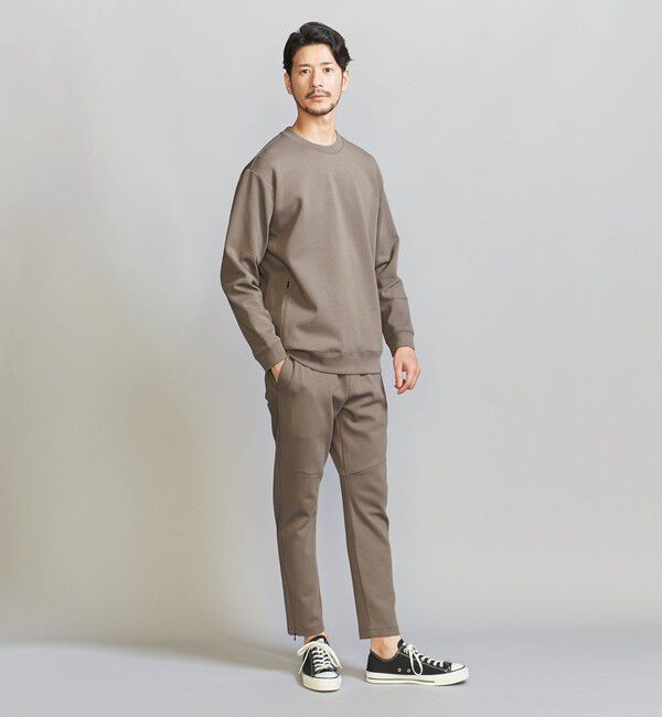 BEAUTY&YOUTH UNITED ARROWS「【WEB限定 WARDROBE SMART】ダブルニット クルーネック スウェット/セットアップ対応」|スウェット・ジャージ|
