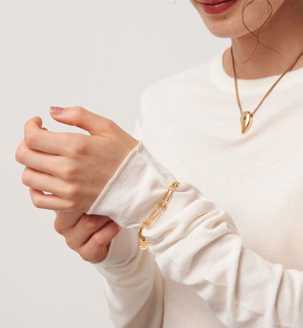 BEAUTY&YOUTH UNITED ARROWS「＜PHILIPPE AUDIBERT＞Garnet double ブレスレット/ゴールドカラー」|ブレスレット・バングル|