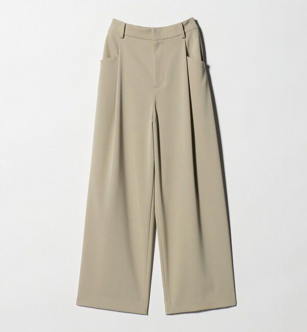 BEAUTY&YOUTH UNITED ARROWS「ポリエステルブレンド ツイルバックゴムパンツ」|スラックス|