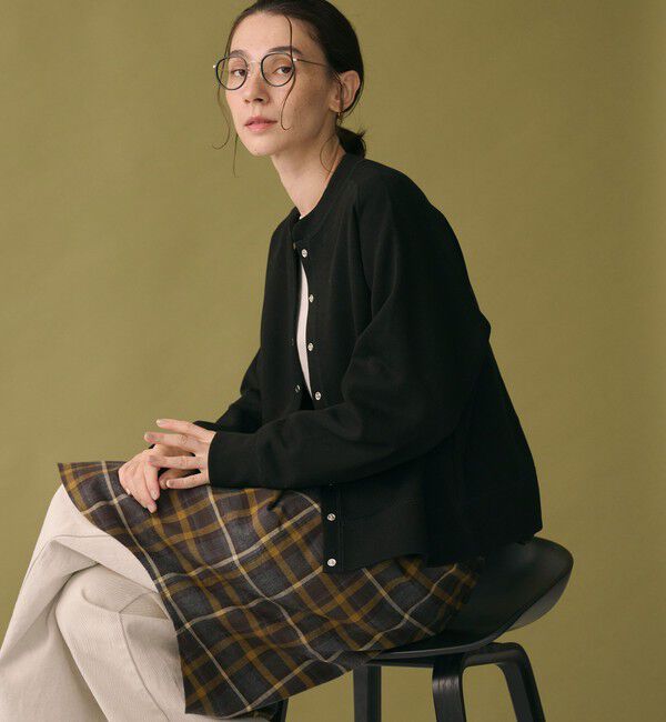 BEAUTY&YOUTH UNITED ARROWS「ダブルフェイス リングボタンカーディガン2 ウォッシャブル」|カーディガン|