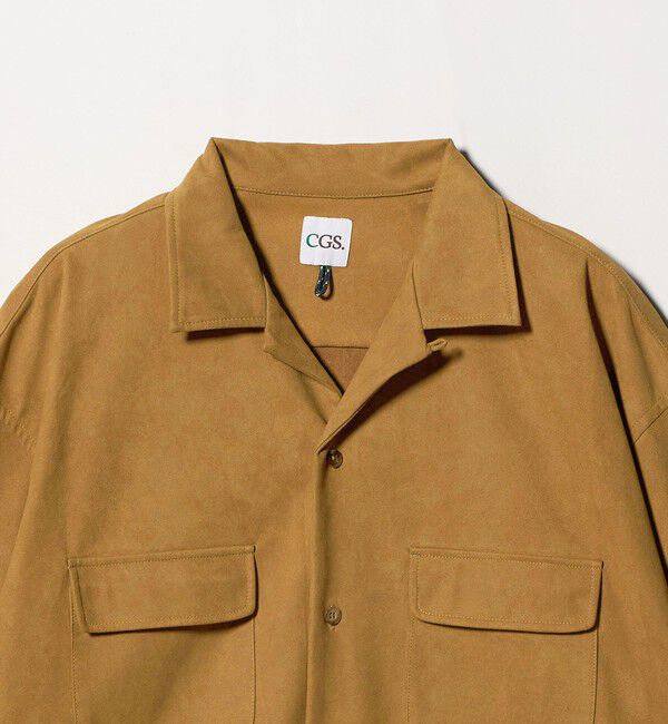 California General Store「＜CGS.＞スウェード ライク オープンカラー シャツ」|シャツ・ブラウス|