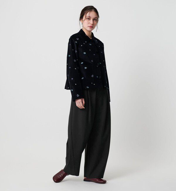 BEAUTY&YOUTH UNITED ARROWS「ポリエステルブレンド カーブパンツ」|スラックス|