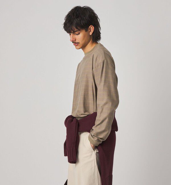 STEVEN ALAN「＜Steven Alan＞ オーガニックコットン アソート ボーダー ロングスリーブ Tシャツ BOLD」|Tシャツ・カットソー|