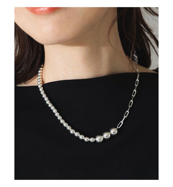 Demi-Luxe BEAMS 「quip queint / ボウリング アシンメトリー ネックレス」|その他|SILVER