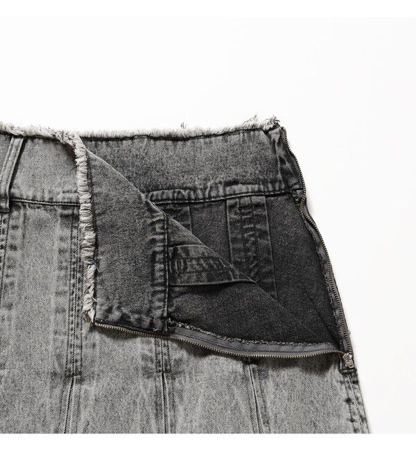 Ray BEAMS 「デニム タック ミディアム スカート」|スカート|