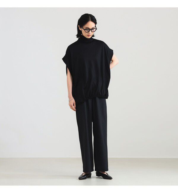 Demi-Luxe BEAMS 「【別注】COG THE BIGSMOKE / KENNA ハイネック フレンチスリーブ トップス」|Tシャツ・カットソー|