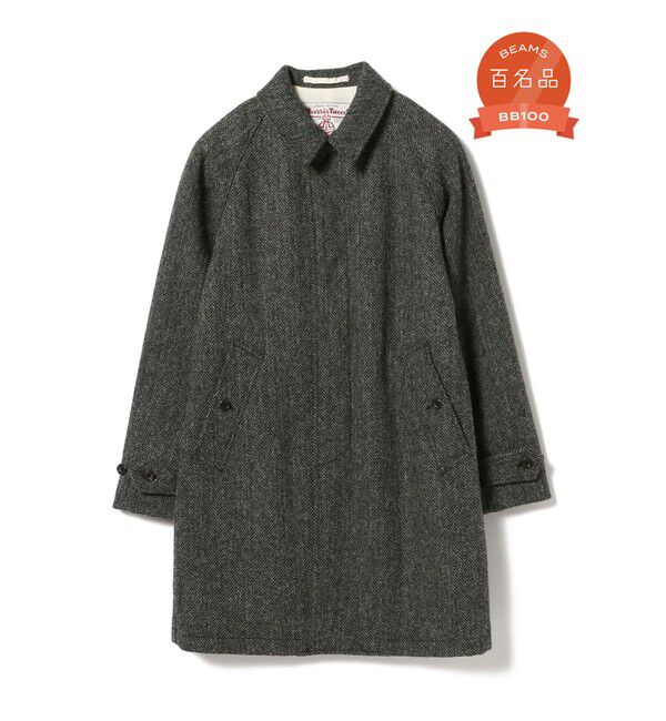 BEAMS PLUS「BEAMS PLUS / ハリスツイード バルカラー コート」|その他|GREY_HB