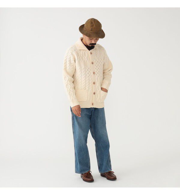 BEAMS PLUS「BEAMS PLUS / Cardigan Alan Patchwork」|カーディガン|