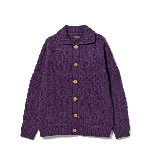 BEAMS PLUS「BEAMS PLUS / Cardigan Alan Patchwork」|カーディガン|
