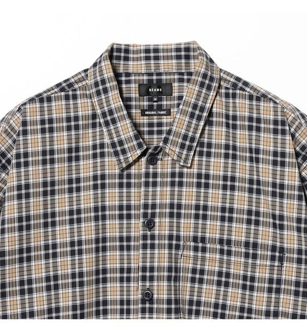 BEAMS「チェック ショートシャツ」|シャツ・ブラウス|