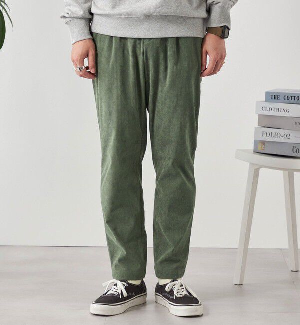 SHIPS any「SHIPS any: ストレッチ コーデュロイ テーパード イージー パンツ 24FW◇」|チノ|