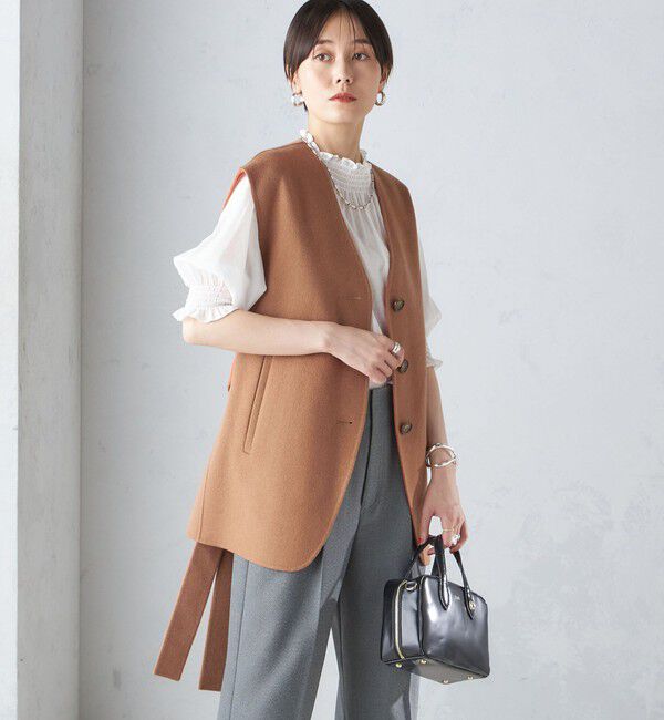 SHIPS for women「配色 リバー ジレ」|ベスト・ジレ|