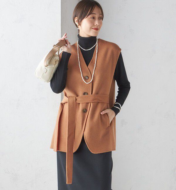 SHIPS for women「配色 リバー ジレ」|ベスト・ジレ|