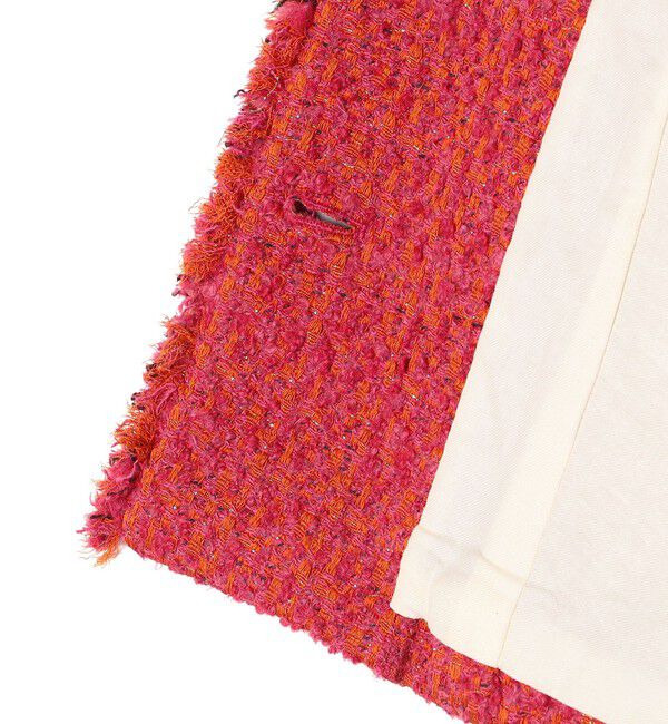 SHIPS for women「GIOLICA: ツイード ノーカラー ジャケット」|ノーカラージャケット|