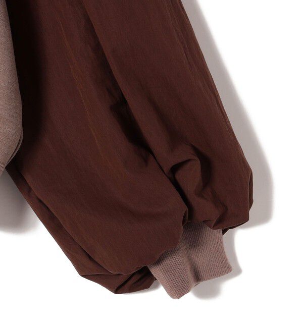 SHIPS for women「【WEB限定】〈手洗い可能〉エア ダンボール 布帛 コンビ プルオーバー」|スウェット・ジャージ|