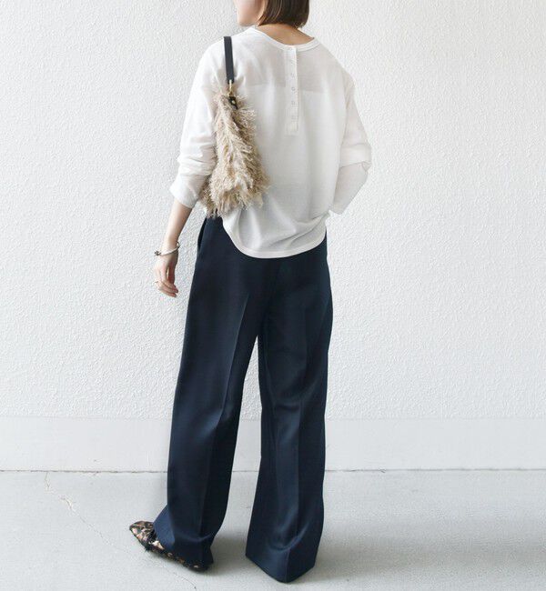 SHIPS for women「〈洗濯機可能〉シアー 裏毛 2WAY プルオーバー」|Tシャツ・カットソー|