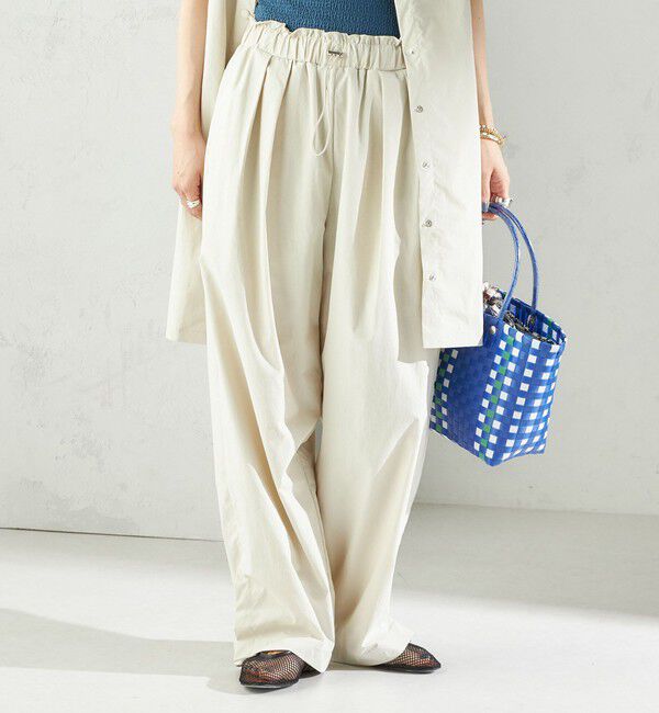 SHIPS for women「maroba:＜手洗い可能＞ドロスト ラッシュ パンツ」|その他|