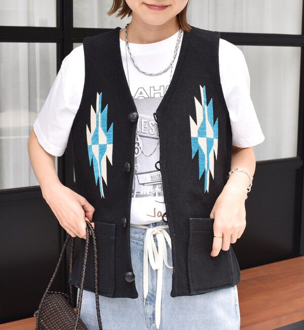 SHIPS for women「【SHIPS別注】UHURU:ジャカード  ベスト」|ベスト・ジレ|