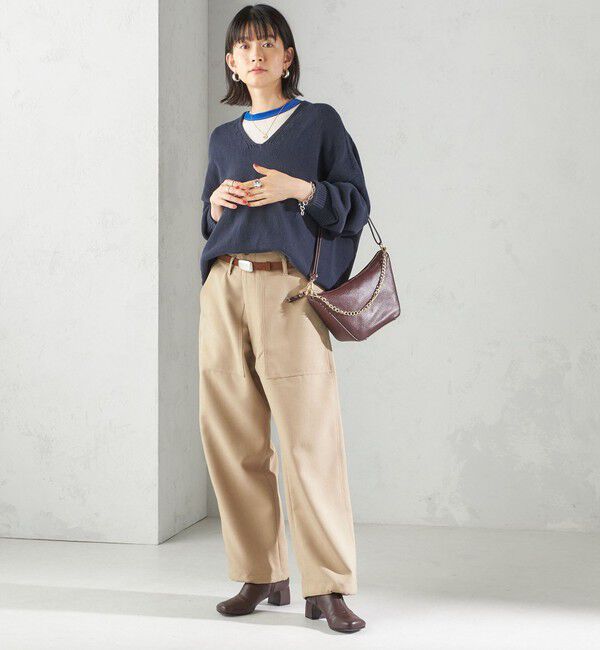 SHIPS for women「LEFIJE: スクエア バックル ベルト」|ベルト|