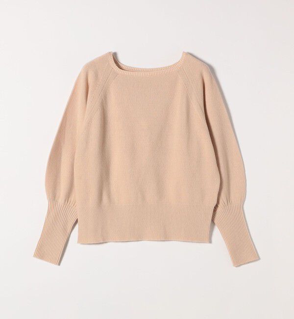 quaranciel「quaranciel:〈手洗い可能〉AQUA カシミヤ ミックス ボートネック ロングリブ パフ ニット」|ニット・セーター|