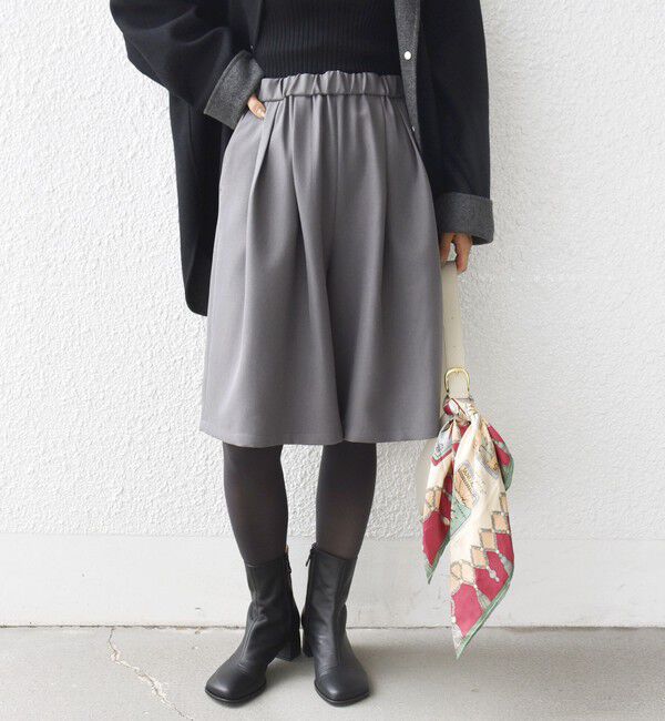 SHIPS for women「〈洗濯機可能〉ドロスト タック ハーフ パンツ」|その他|