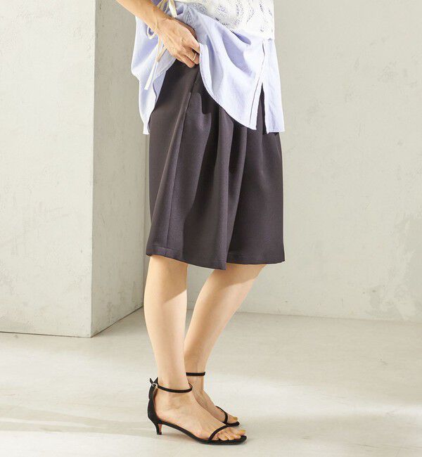 SHIPS for women「〈洗濯機可能〉ドロスト タック ハーフ パンツ」|その他|