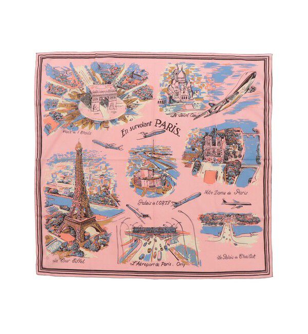 SHIPS for women「【SHIPS別注】BINDU: マップ スカーフ 100&times;100」|バンダナ・スカーフ|