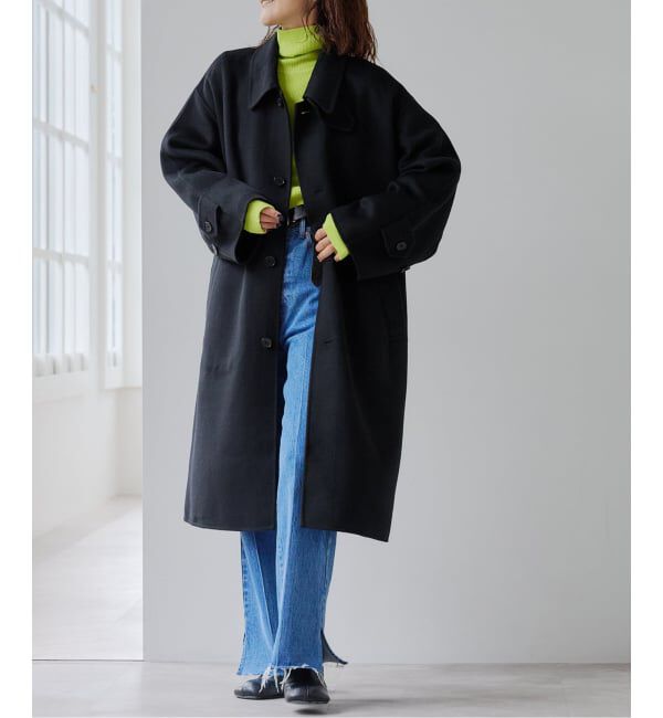 OUTDOOR PRODUCTS Usual Things「ダブルフェイスステンカラーコート」|ステンカラーコート|